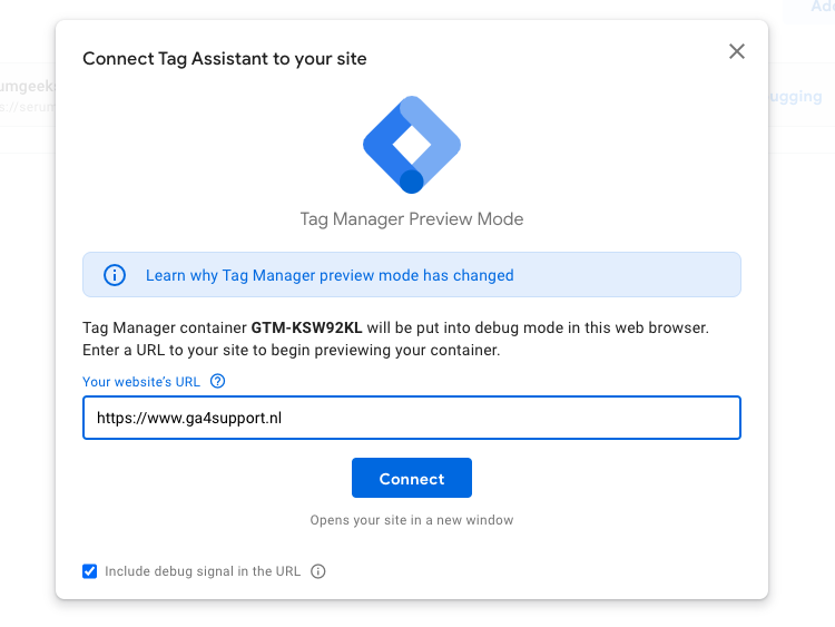 preview mode google tag manager